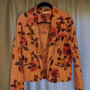 Size 8 Light pink floral CAbi blazer